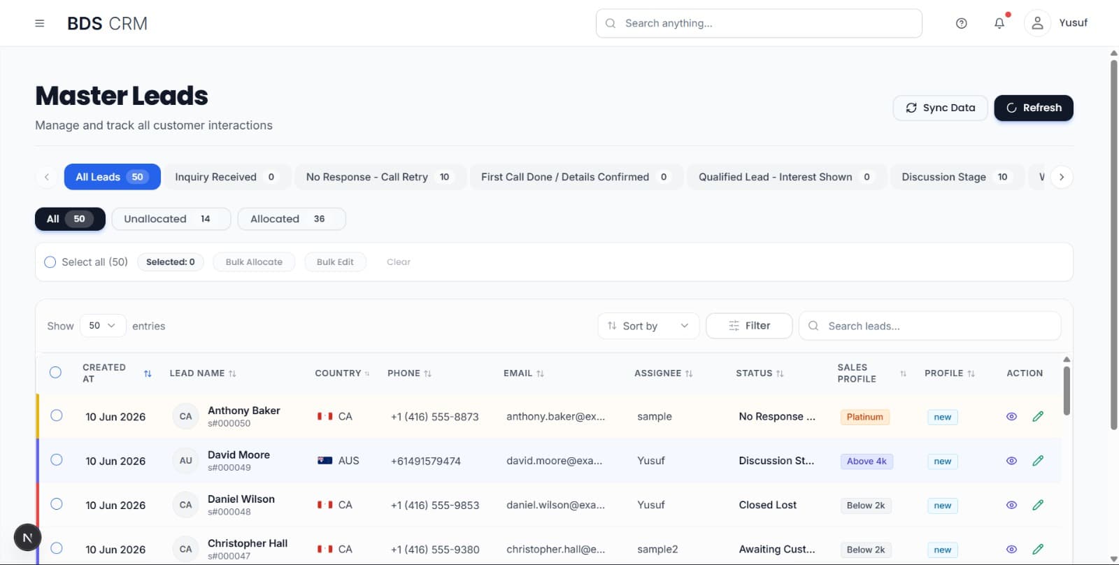 Enterprise CRM Platform